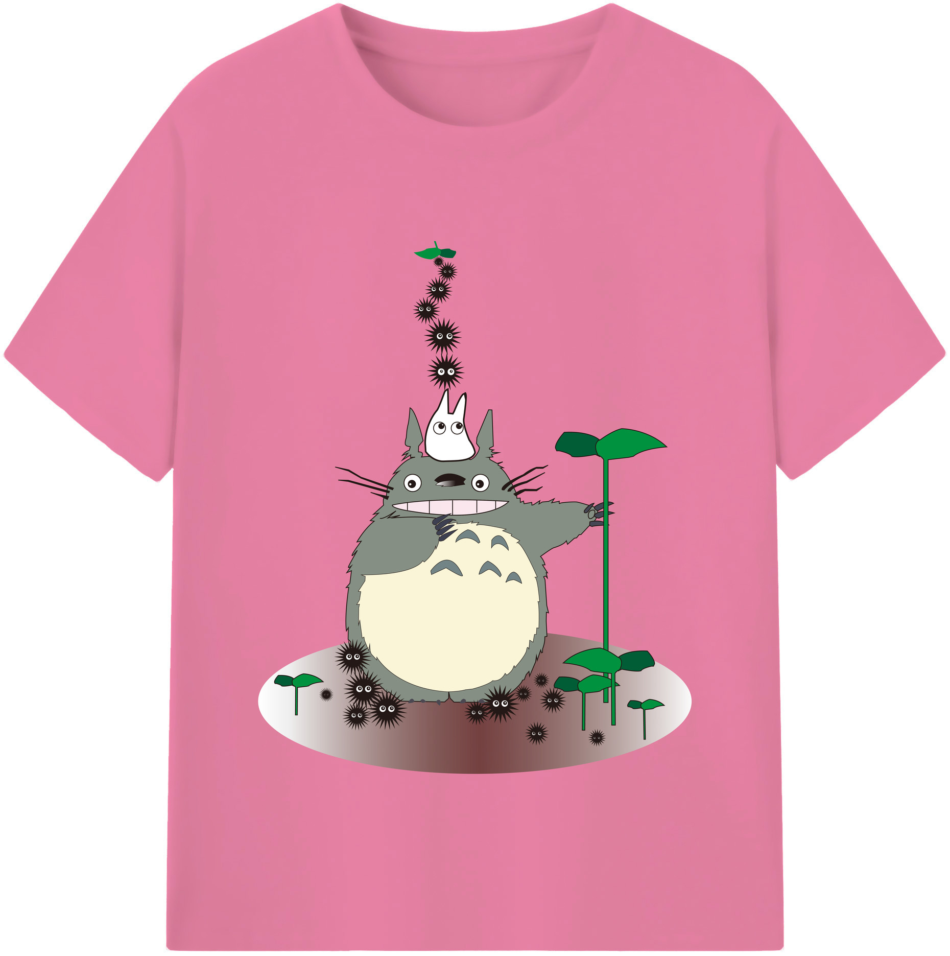（画像用） となりのトトロ 草壁メイ 草壁サツキ My Neighbor Totoro Satsuki Kusakabe Mei Kusakabe 綿100％半袖Tシャツ（フロントプリント）